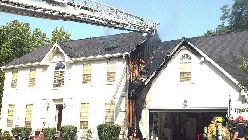 House Damaged in Morning Fire...One Firefighter Injured