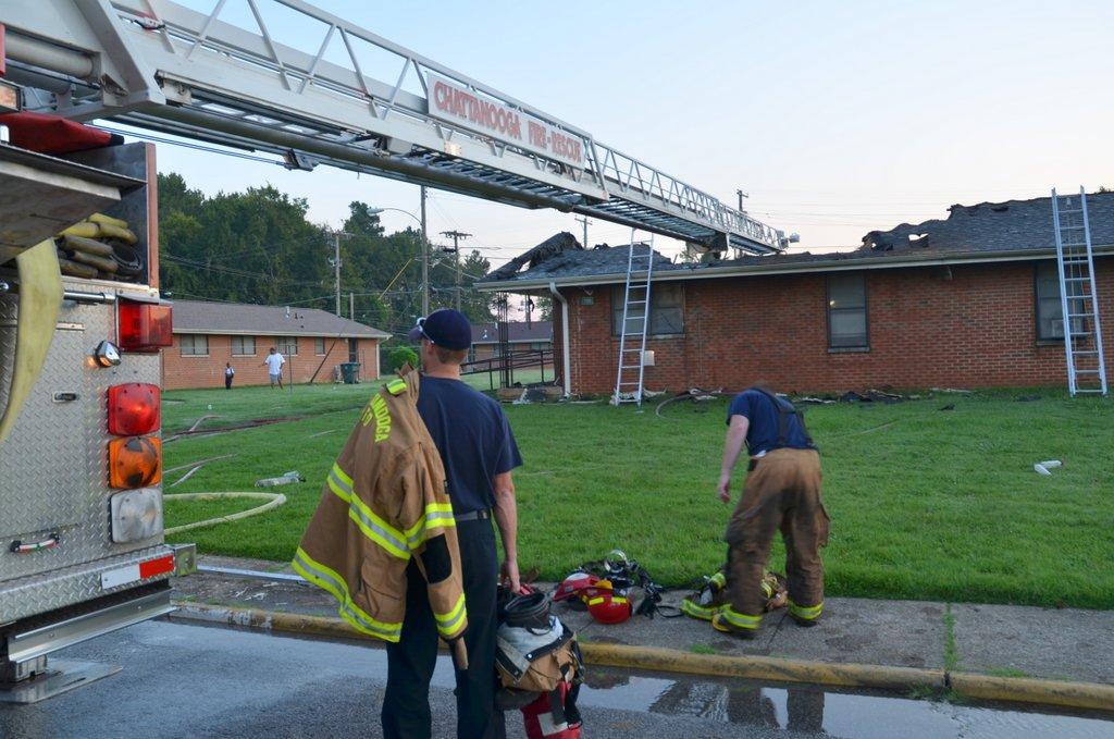 Morning Fire Damages Duplex at Emma Wheeler Homes