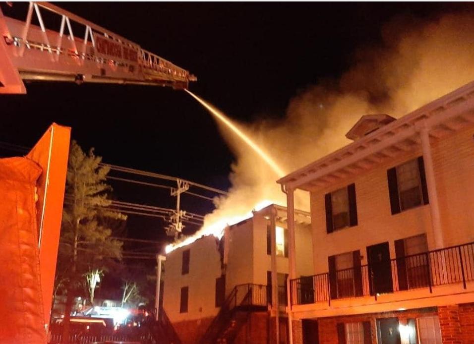 Apartment blaze damages multiple units