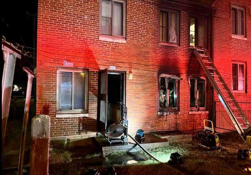 Apartment fire under control in minutes