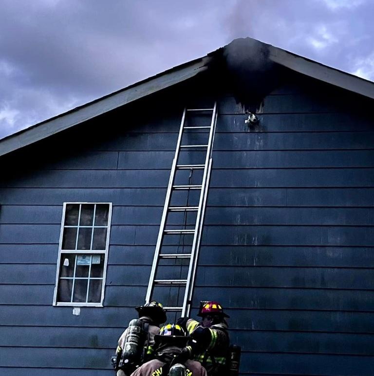 Attic fire damages Olive St home