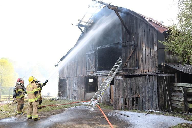 Barn Fire Under Investigation