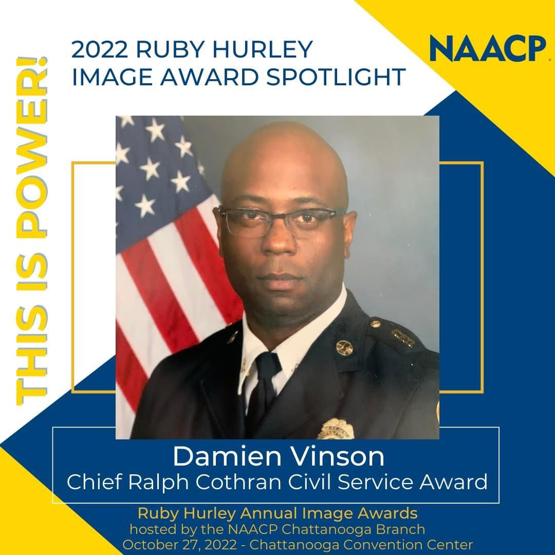 Captain Vinson receives NAACP award