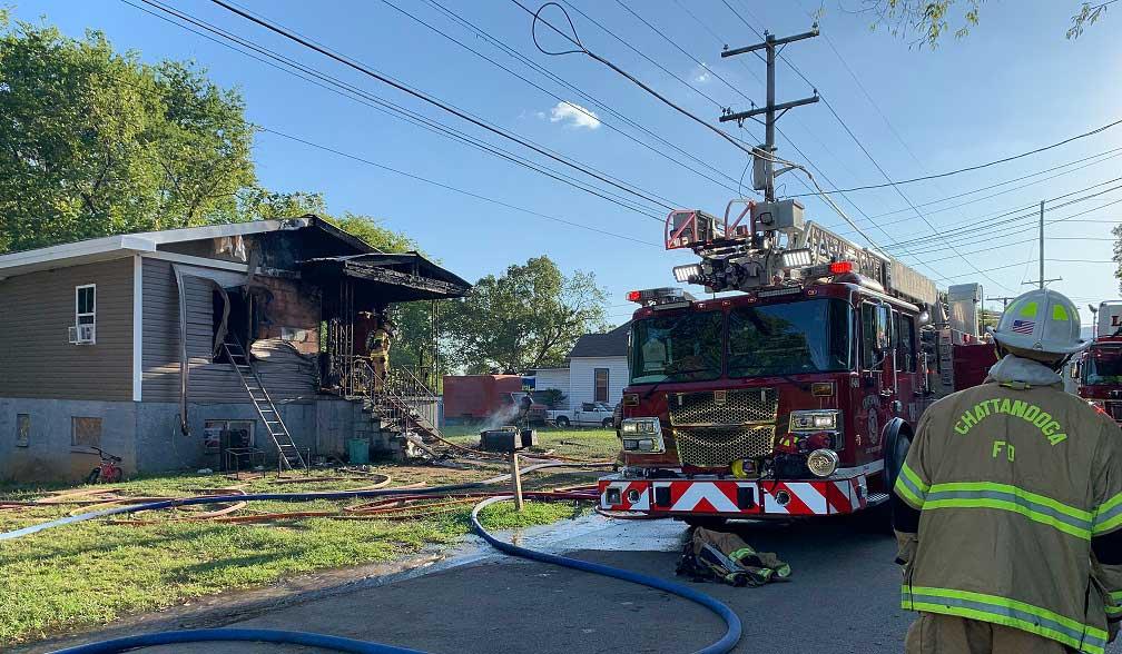 CFD & CPD work to save several people from house fire