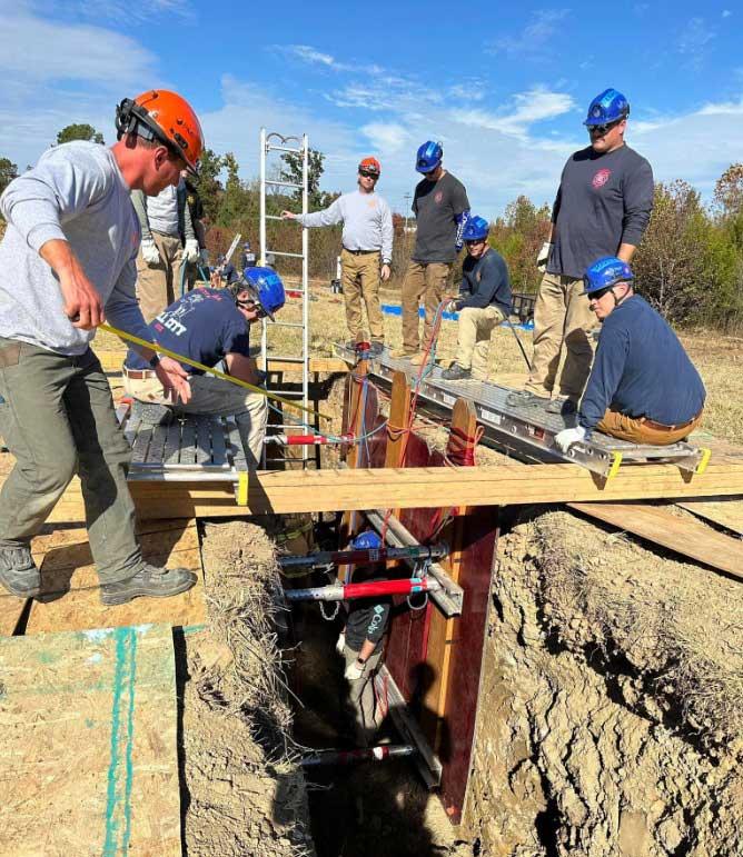 CFD teaches trench rescue course