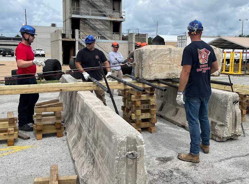 CFD's teaches regional first responders how to respond to a structural collapse