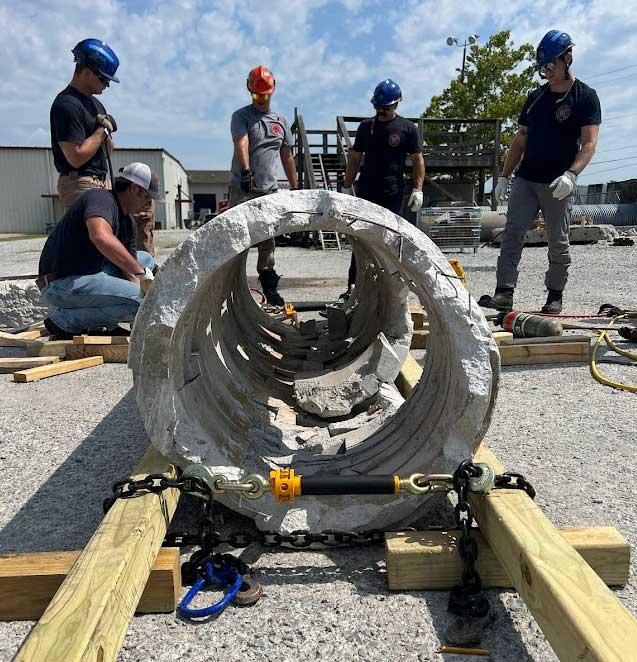 CFD's teaches regional first responders how to respond to a structural collapse