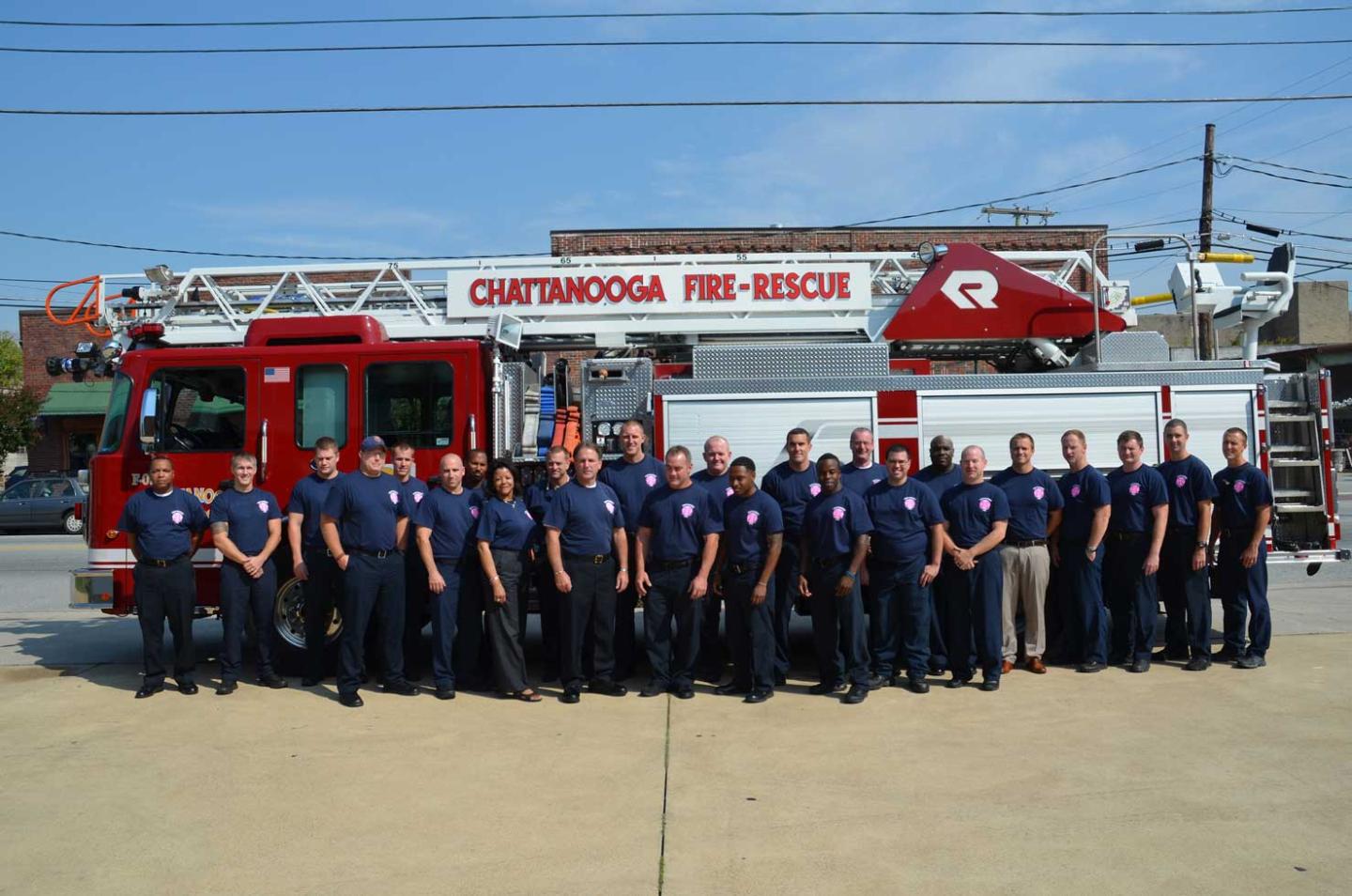 Chattanooga Firefighters Go Pink to Fight Breast Cancer