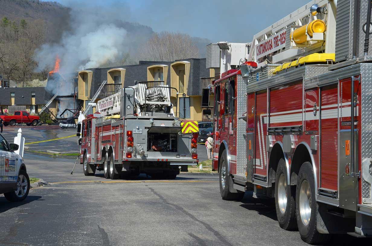 Chattanooga Firefighters Head Off Major Apartment Fire