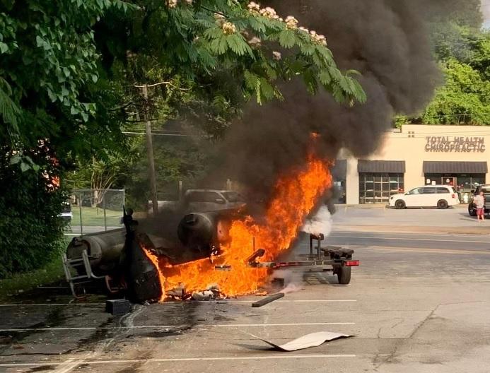 Driver leaves path of destruction downtown