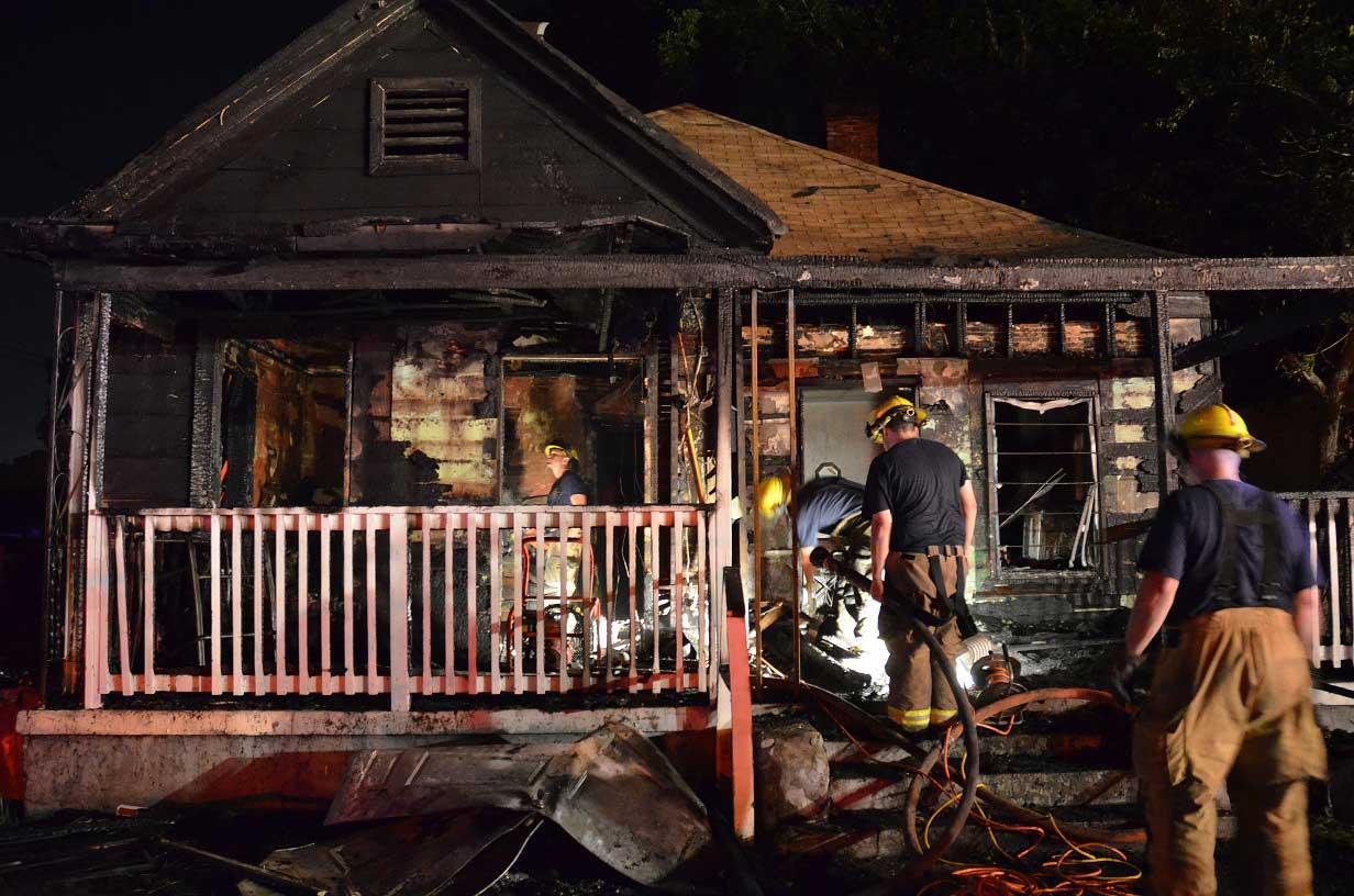 Duplex Fire Sends Man to Hospital