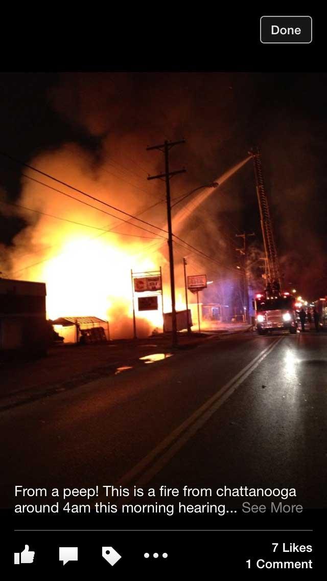 Early Morning Fire Guts Vacant Commercial Building