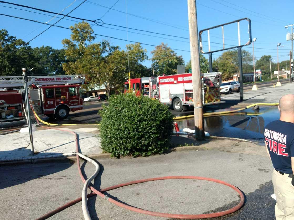 Fire at Brainerd Road Gas Station