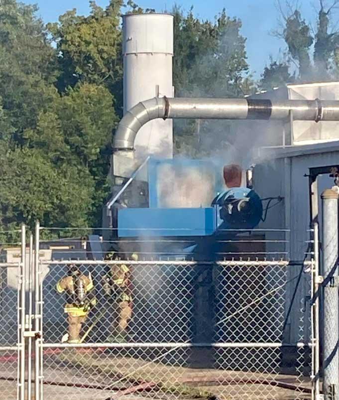 Fire at local industry extinguished quickly