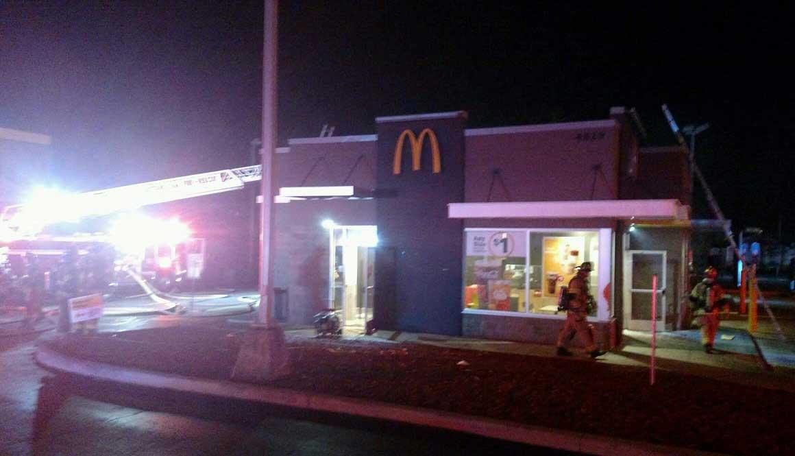 Fire damages Brainerd Road McDonald's