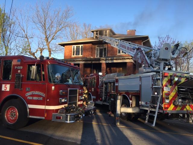 Fire Damages Vacant House in Highland Park