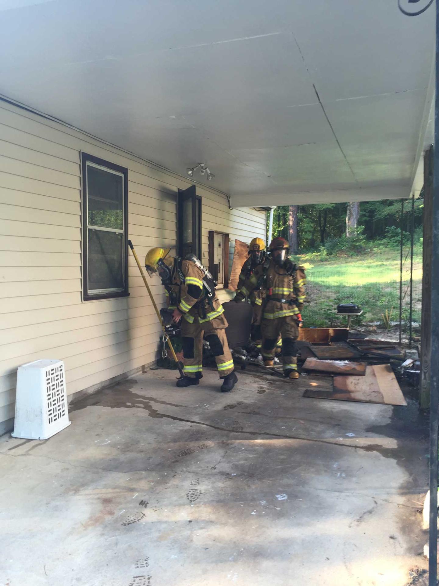 Fire Displaces Family of Three