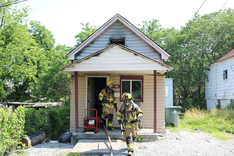 Fire Displaces Mother and Son