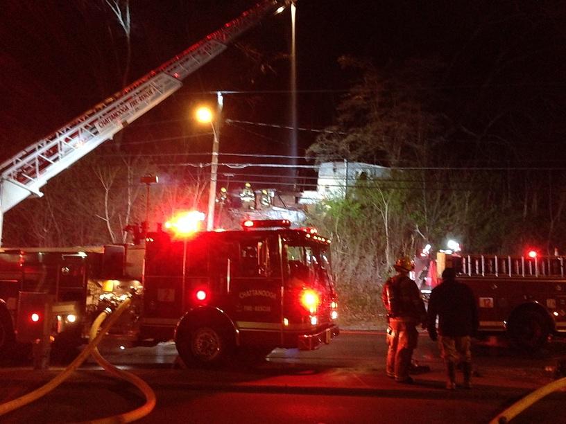 Fire Guts Vacant House in North Chattanooga