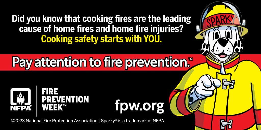 Fire Prevention Week 2023 stresses cooking safety