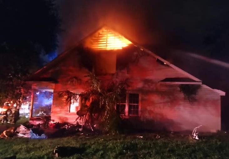 Fire rips through vacant East Lake house