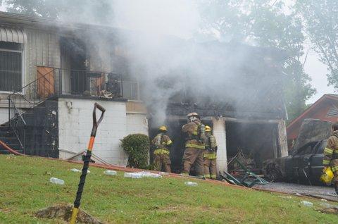 Firefighter Injured in Duplex Fire