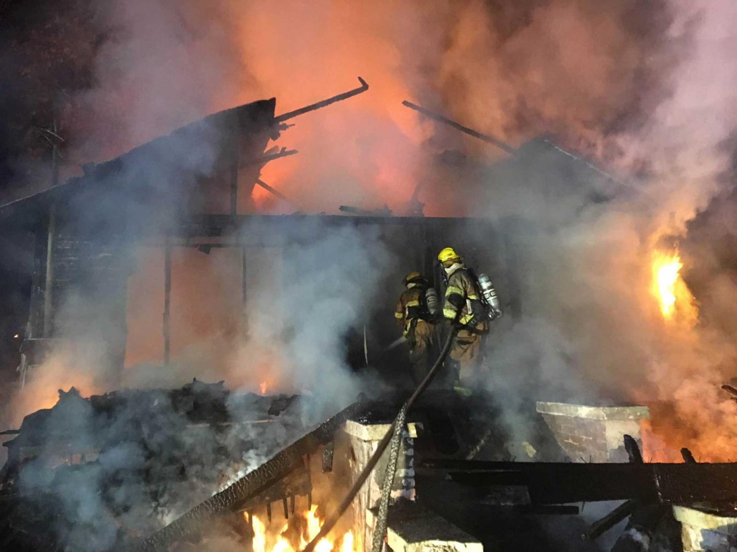 Firefighters Battle Early Morning House Fire