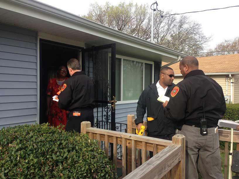 Firefighters Distribute Free Smoke Alarms After Fatal Fire