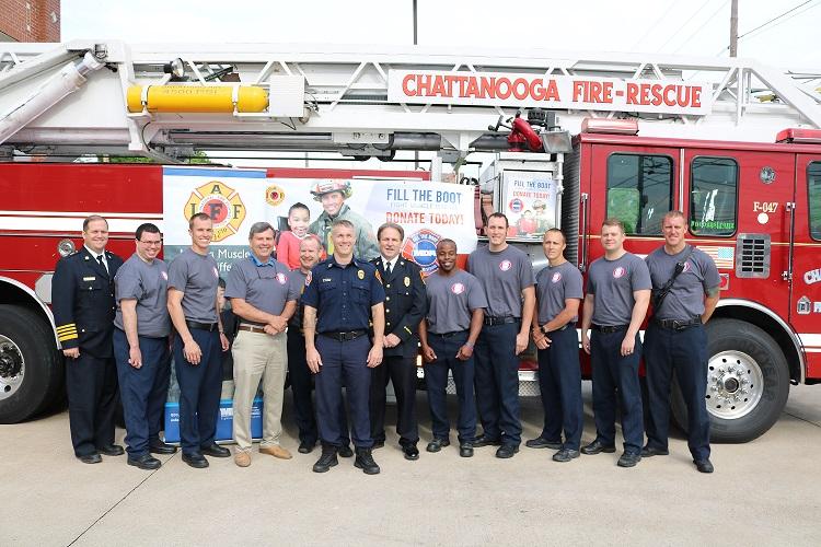 Firefighters Kick Off MDA "Fill The Boot" Fundraiser