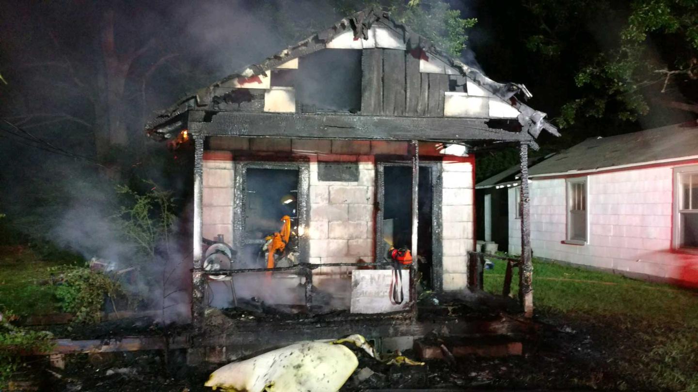 Firefighters Pull Man from Burning Home Pet Dog Perishes in the Blaze