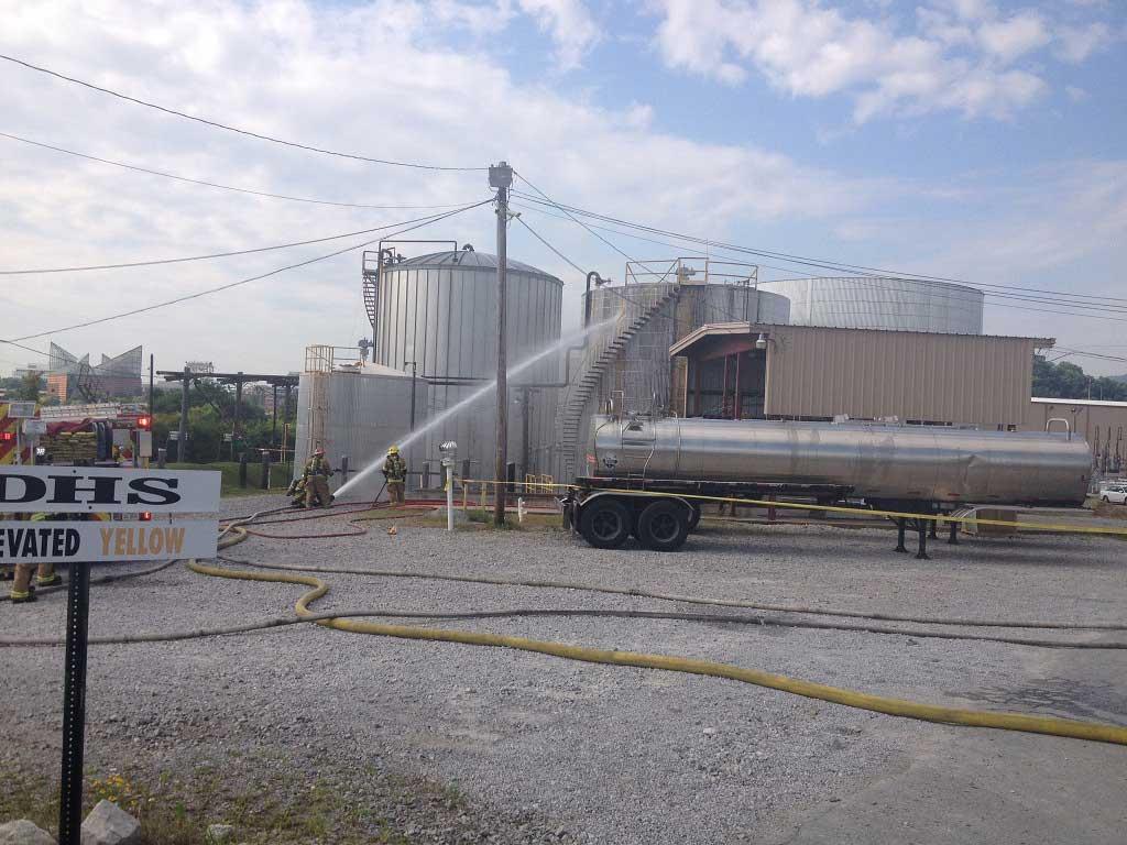 Firefighters Respond to Fire/Haz-Mat Incident at JIT Chemicals