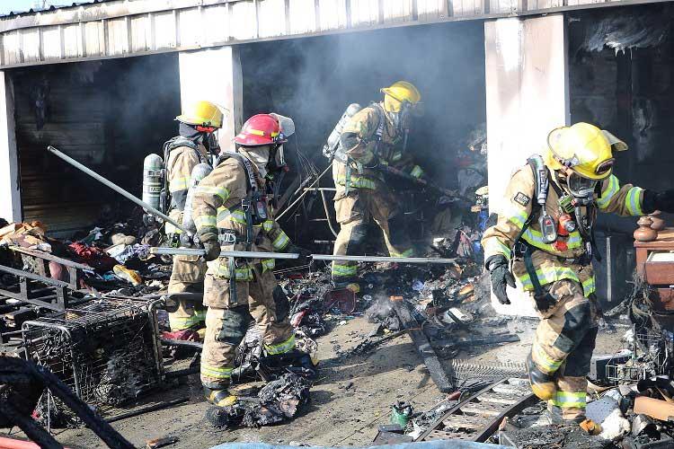 Firefighters Stop Fire at Self Storage Building