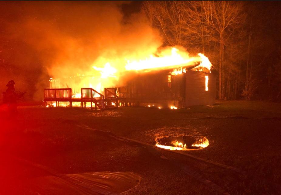 Flames tear through Old Cleveland Pike house