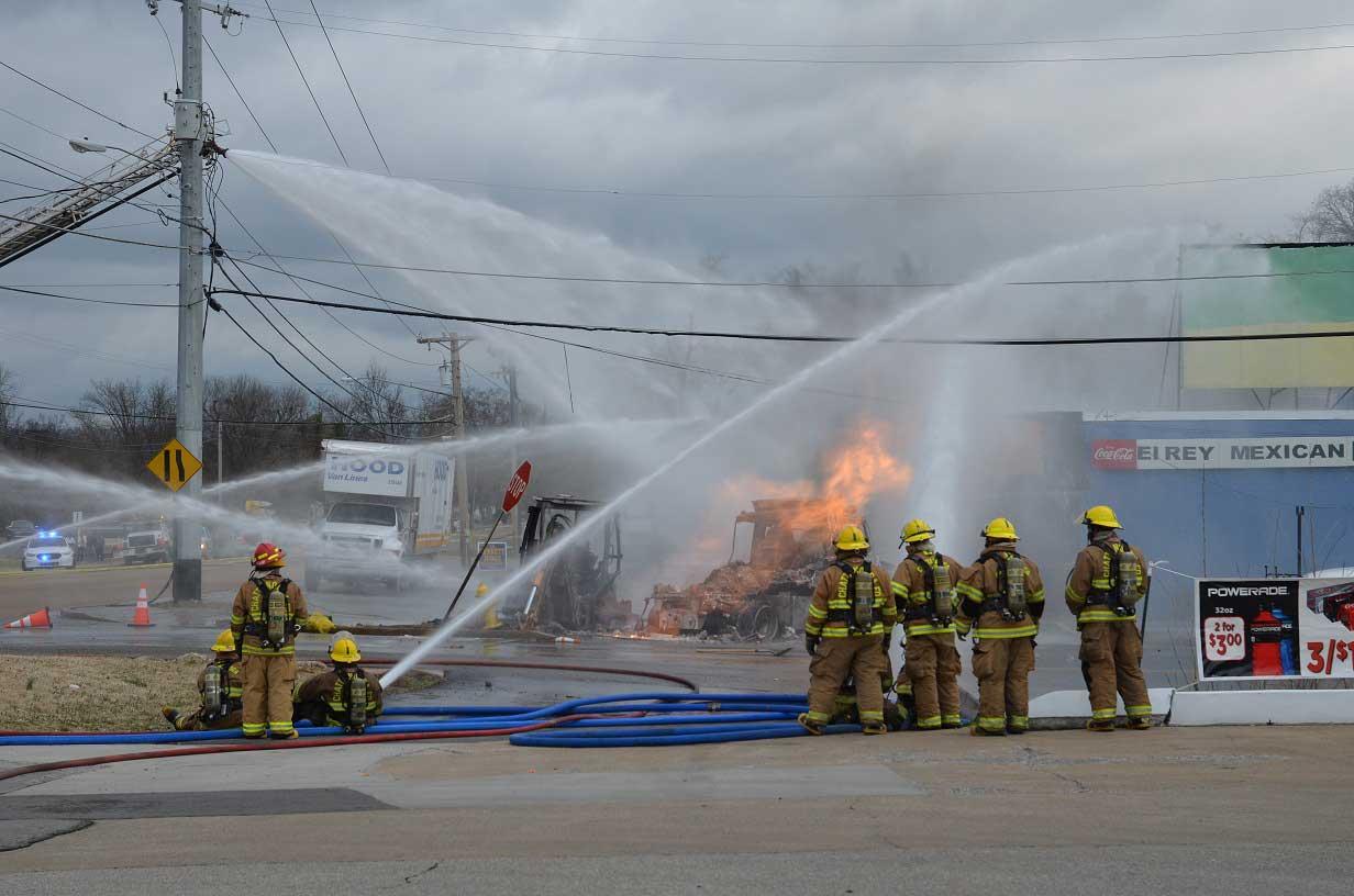 Gas Leak Leads to Fire on Browns Ferry Road