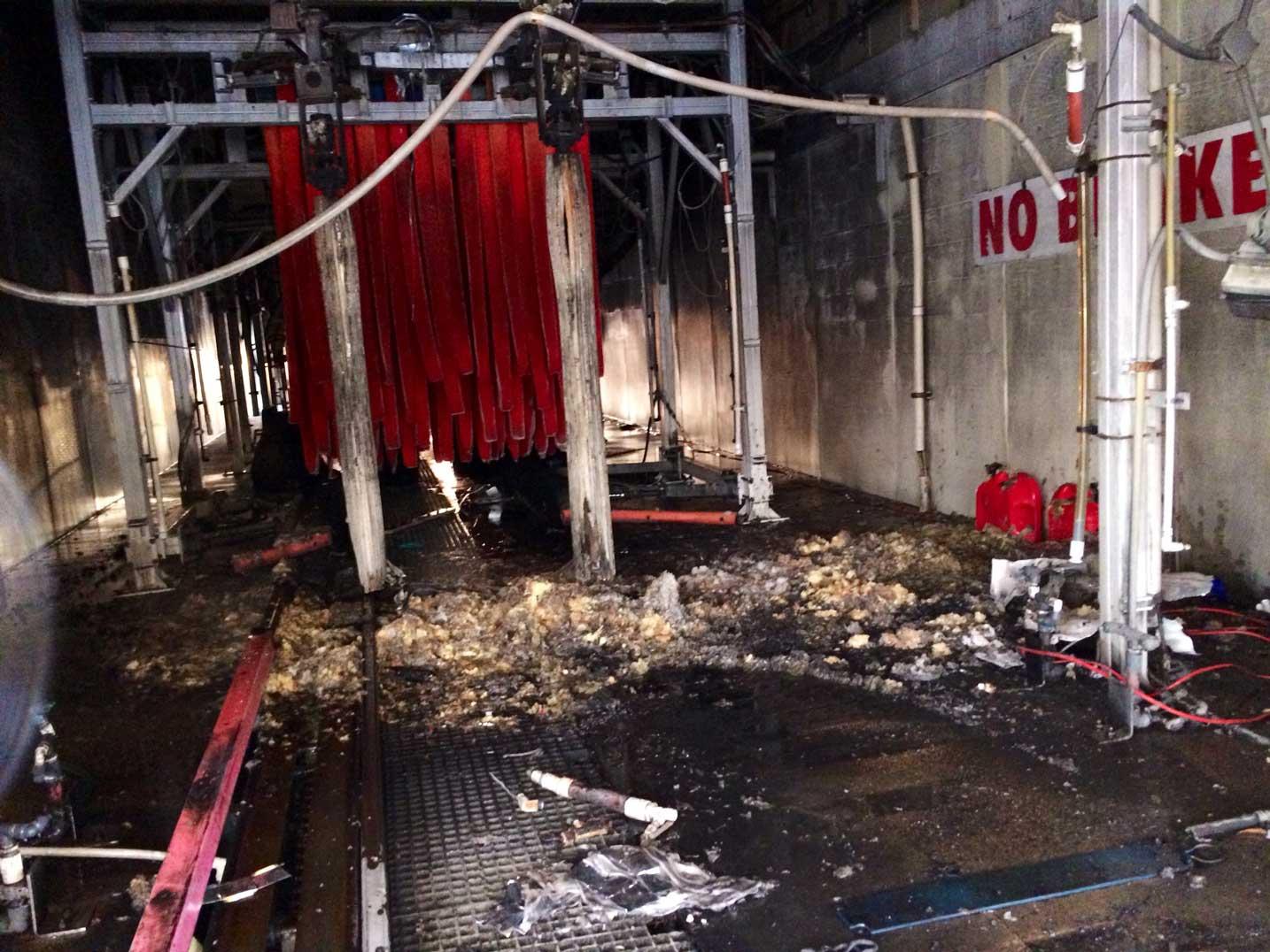 Heater Linked to Morning Fire at Car Wash