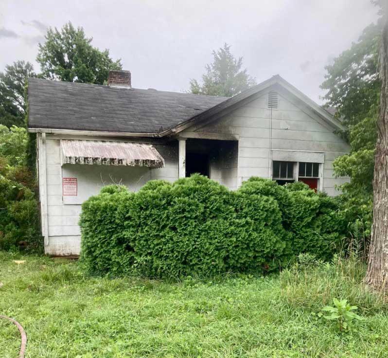 Highway 153 vacant house fire