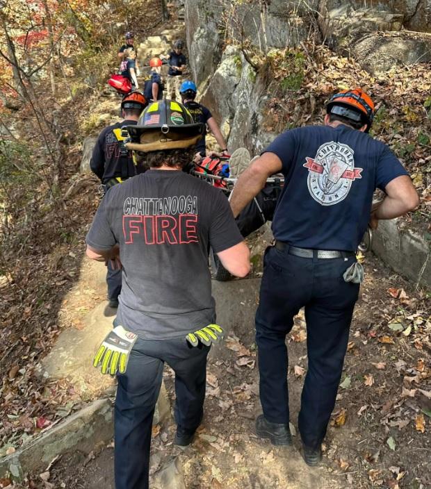 Hiker rescued from Sunset Rock