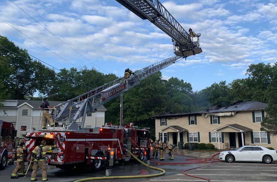 Hixson apartment fire damages several units