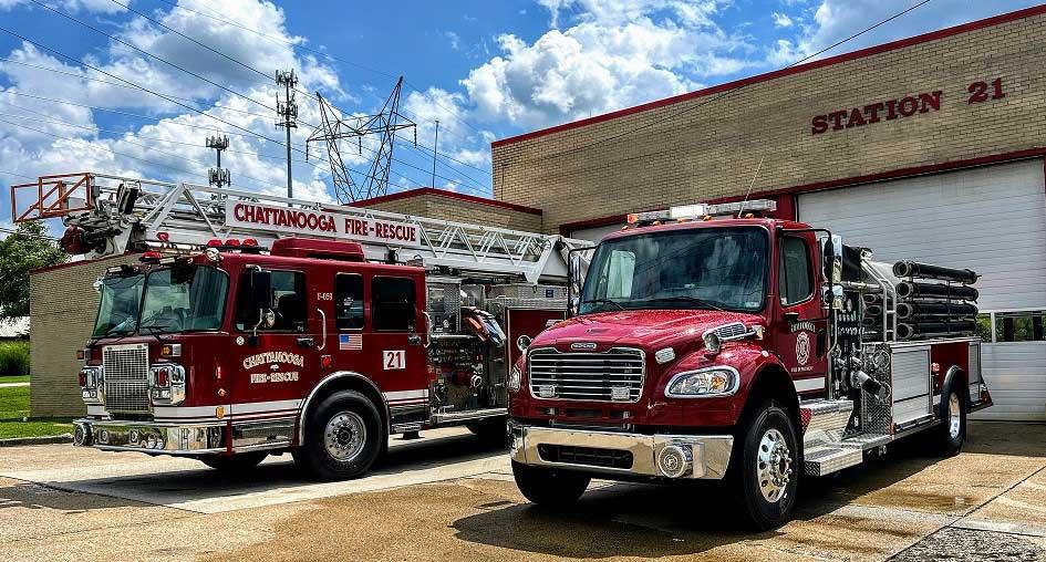 Station 21 trucks