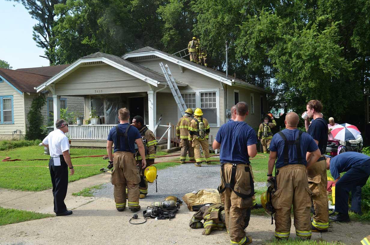 House Fire Sends Two to Hospital