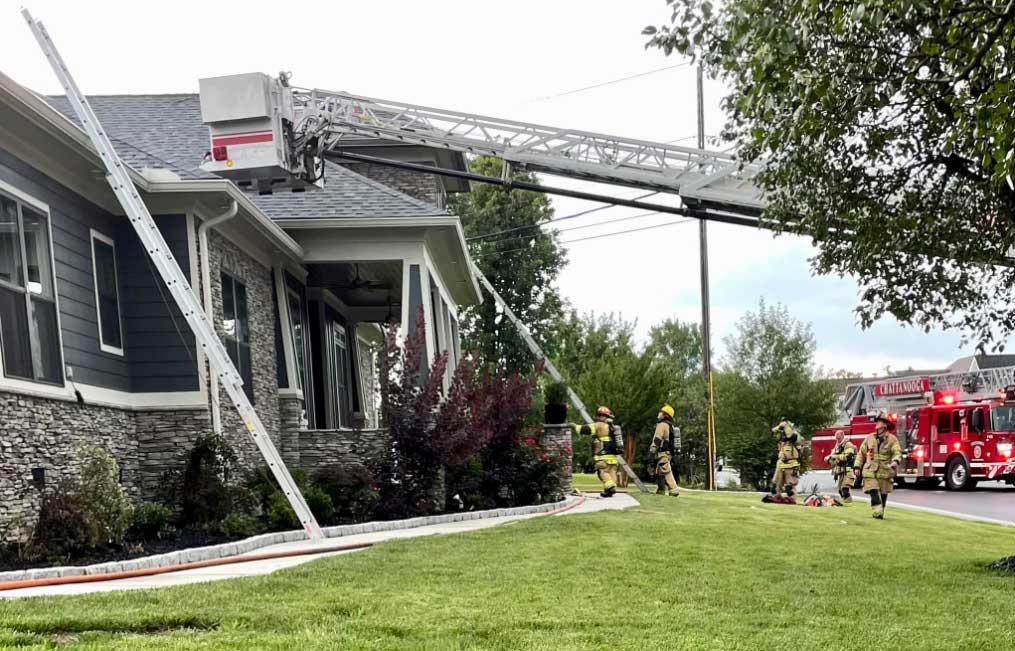 Lightning believed to be cause of Camelot Lane house fire