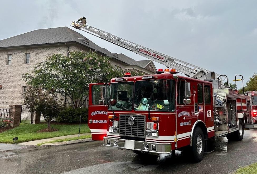 Lightning sparks North Chatt house fire