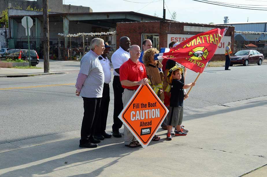 MDA Goodwill Ambassador Kicks Off Fill the Boot Drive