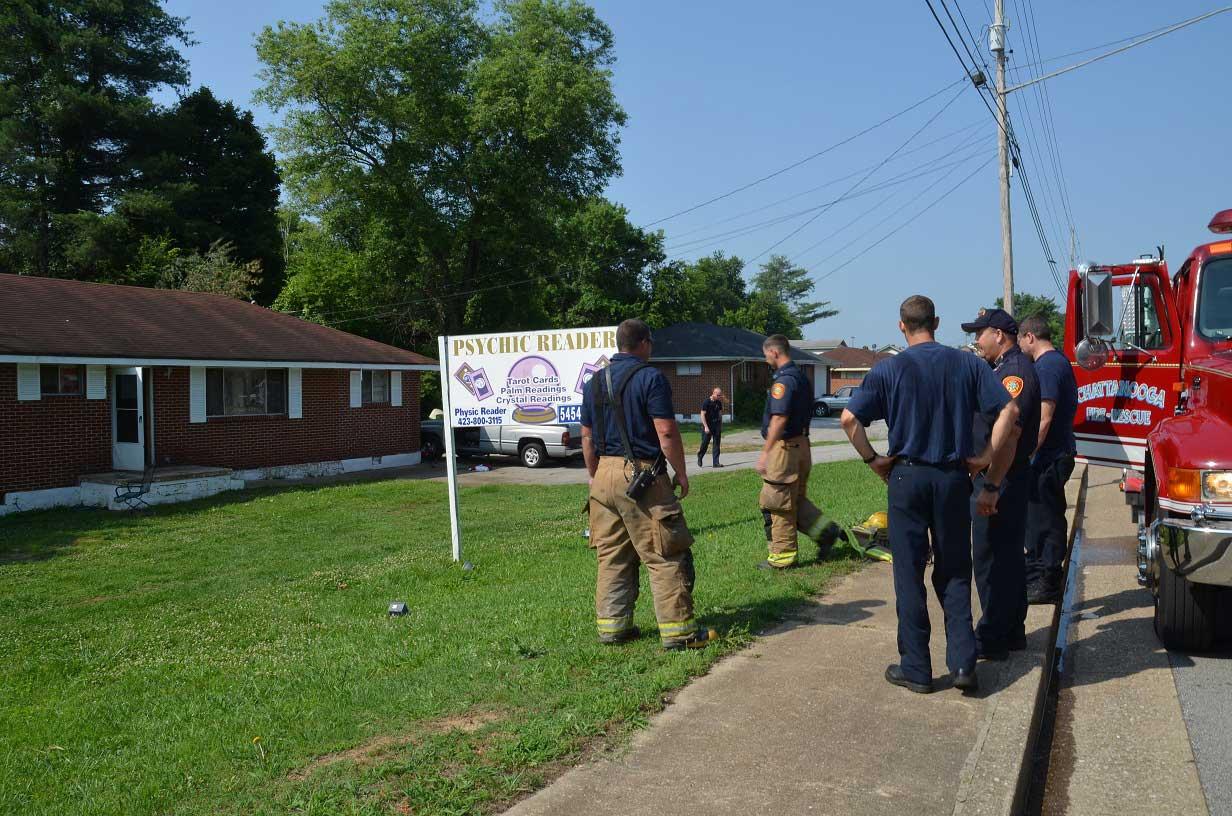 Morning Fire Damages House in Hixson