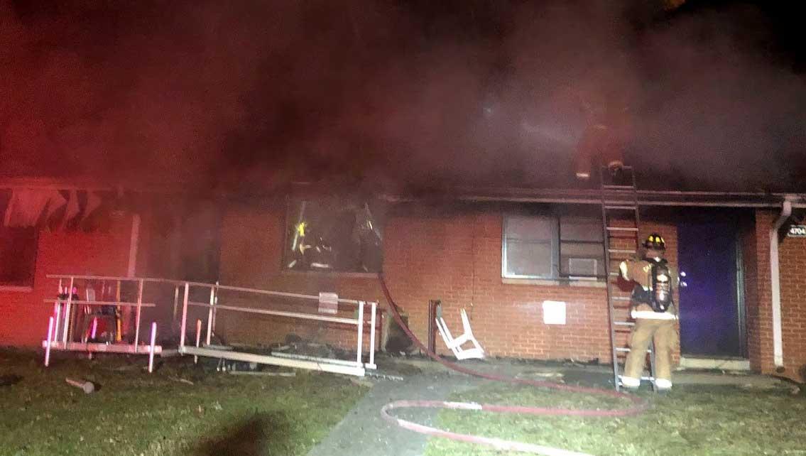 Quick knockdown on fire at public housing complex