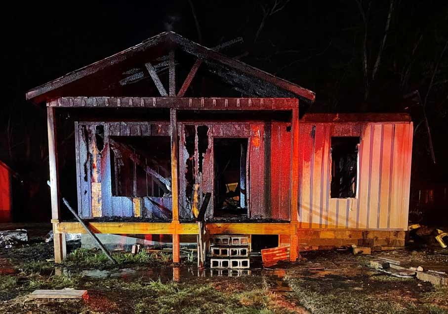 Roanoke Ave fire at house under construction