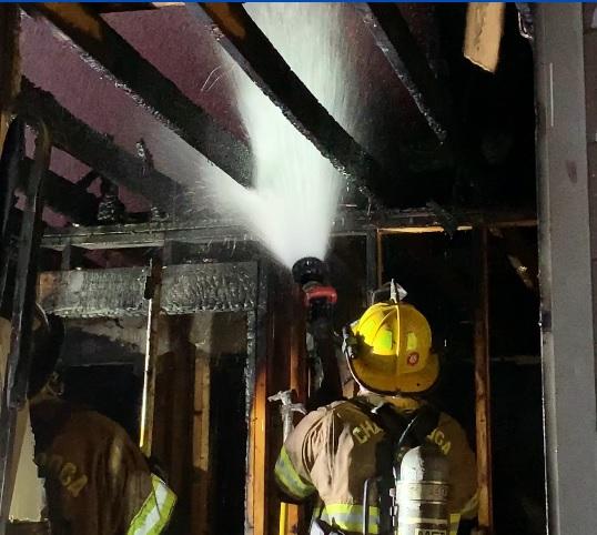 Sholar Ave blaze damages home