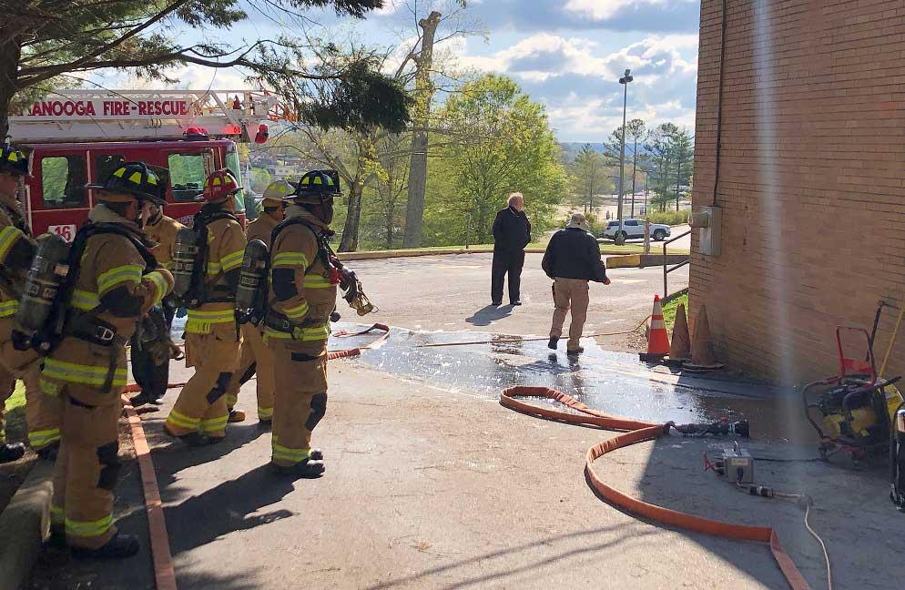 Small desk fan causes fire at St. Jude School