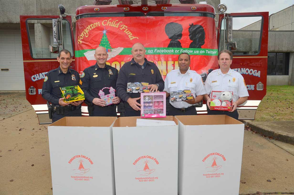 Toy Collection Boxes Placed at Chattanooga Fire Stations